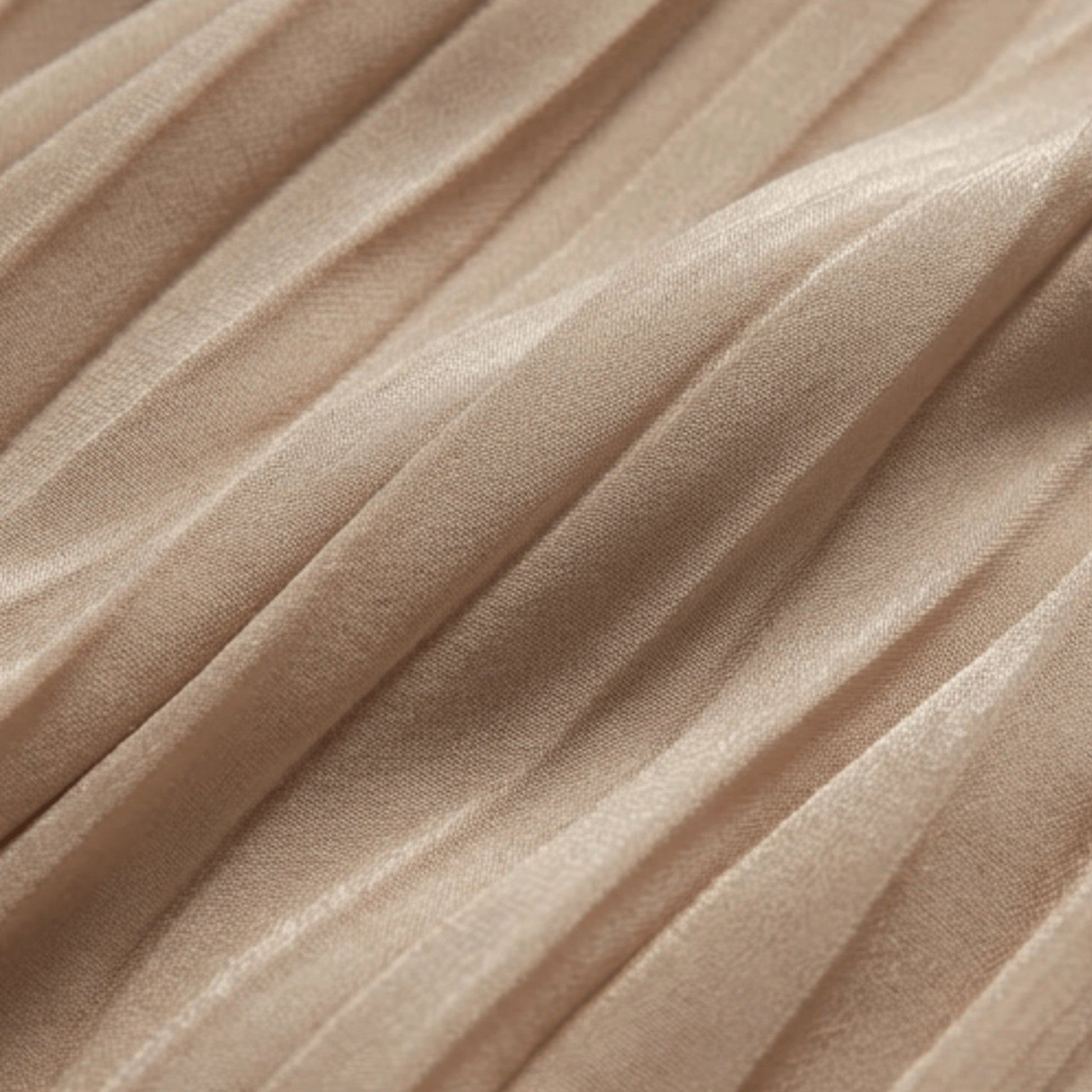 Elegant Pleated Maxi Dress_biege