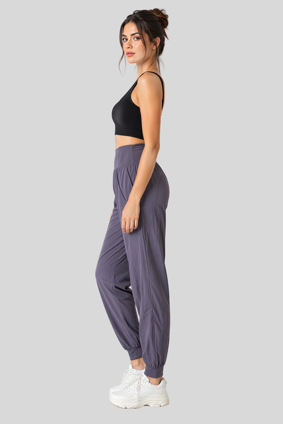Long Yoga & Sports Jogger Pants – Blue Grey Blue Grey