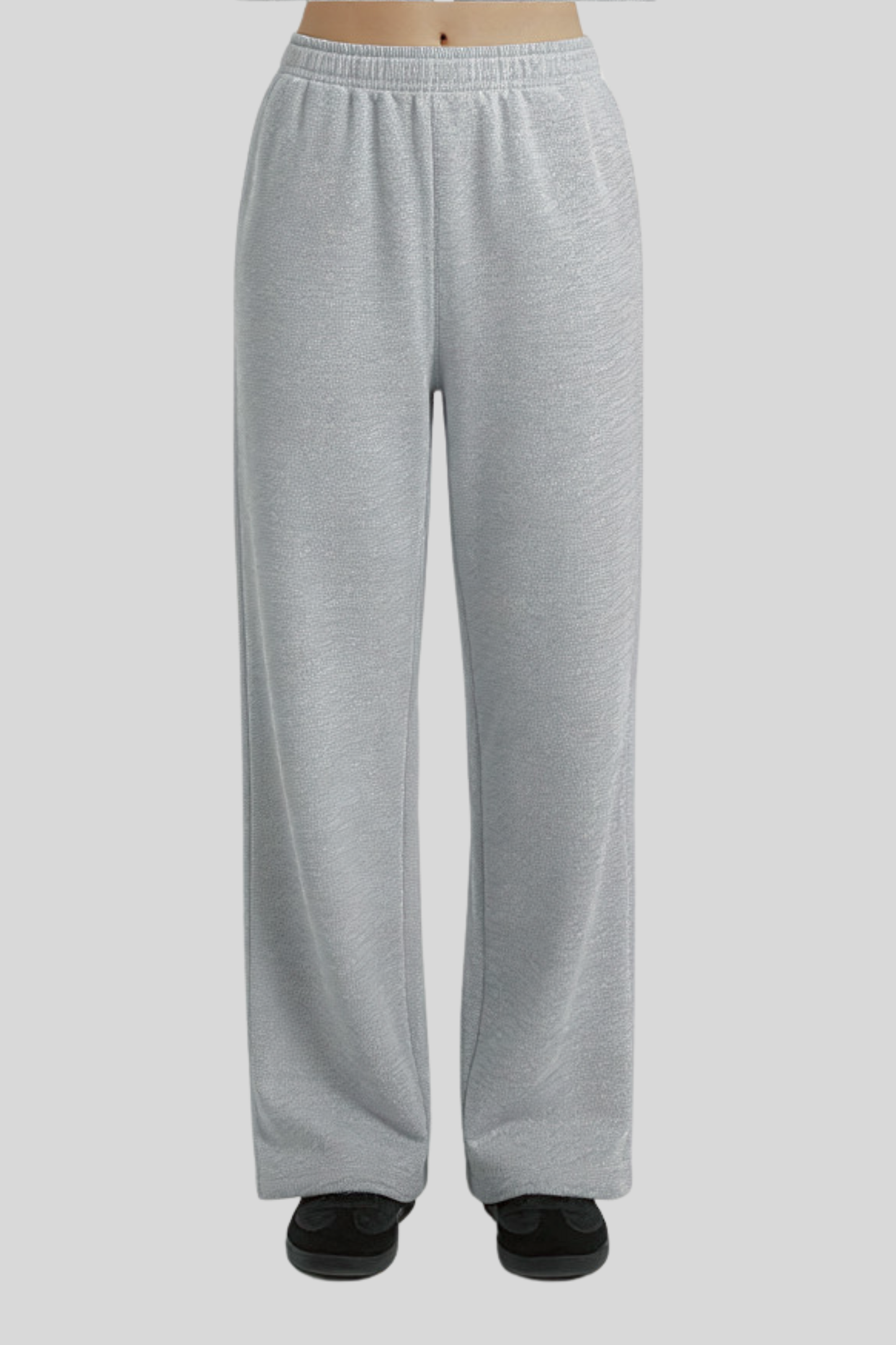 Alzya Grey Cropped Corset Zip Hoodie Set � Wide Leg Fleece Co-ord � GREY