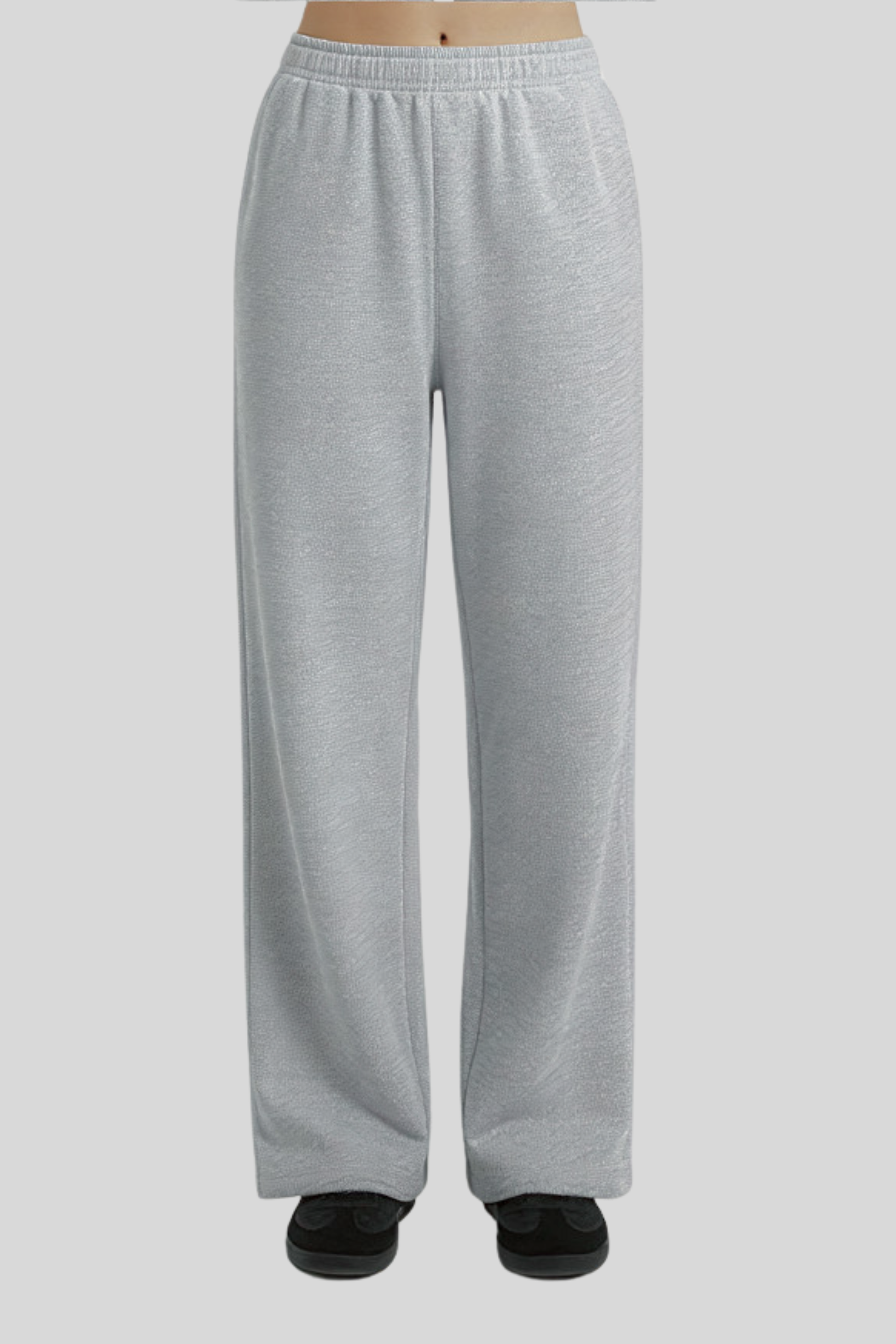 Alzya Grey Cropped Corset Zip Hoodie Set � Wide Leg Fleece Co-ord � GREY