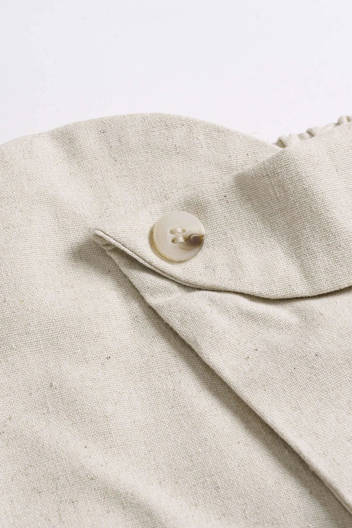 High-Waist Lantern Wide-Leg Pants Off White