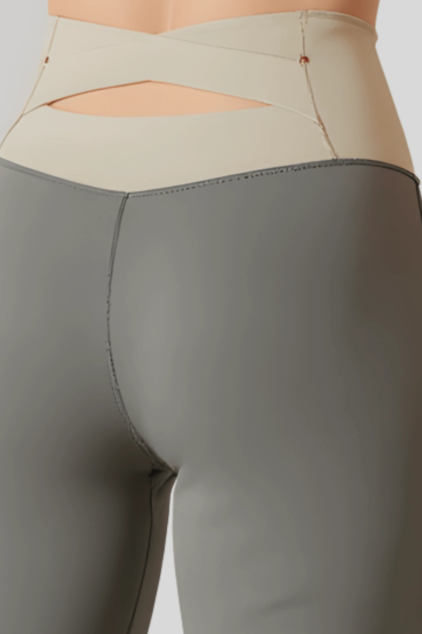 High_waisted_Flare_Pants_Crossover_Waist_Verdant_Green