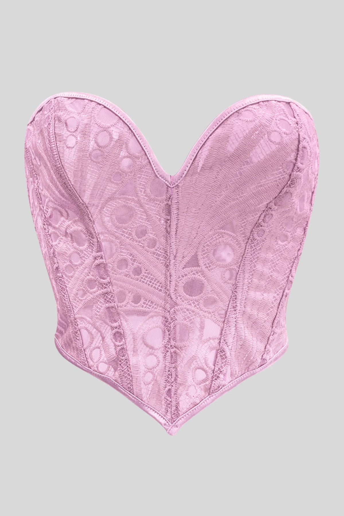 Lace Pink Corset Top Pink