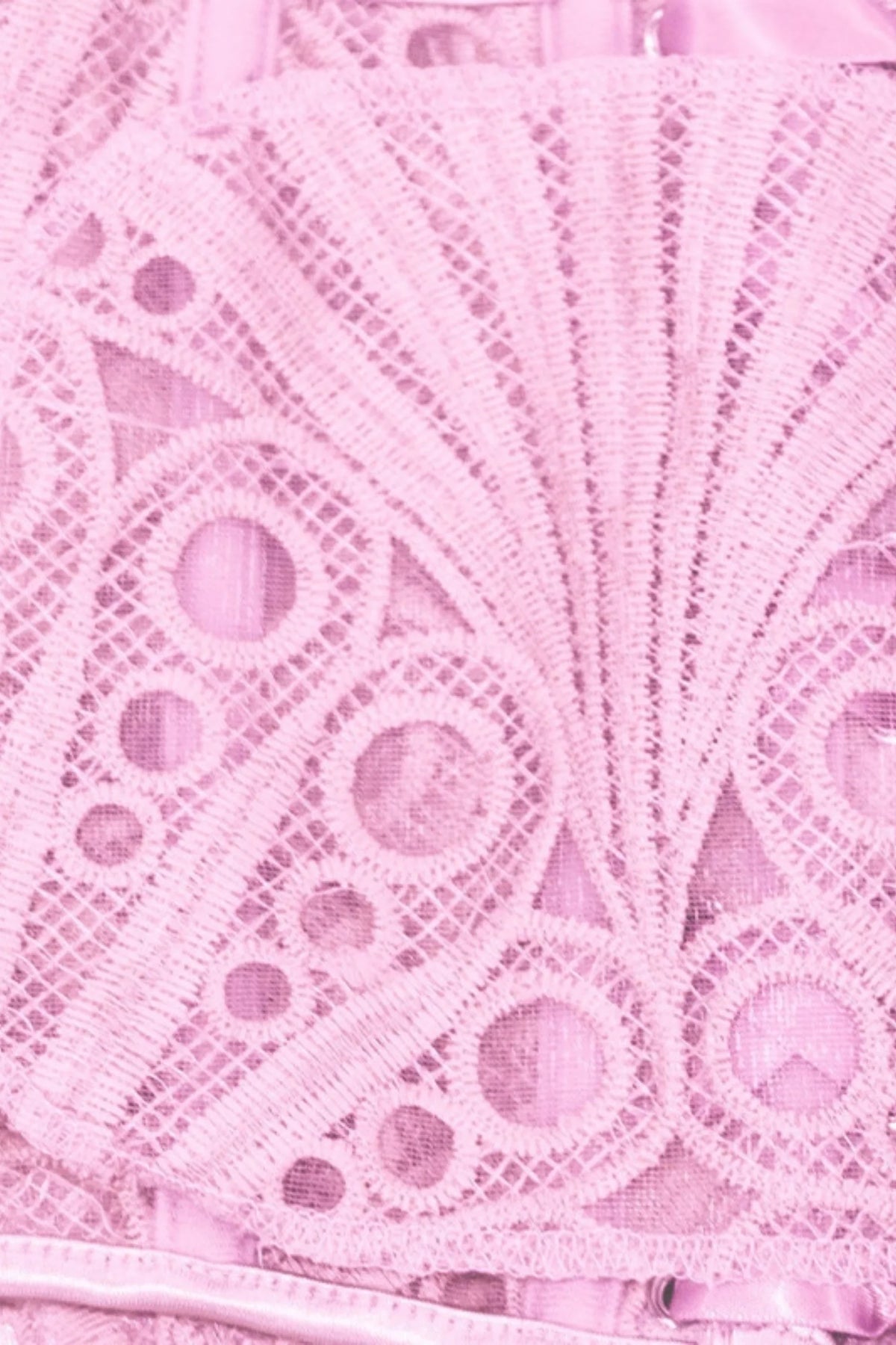 Lace Pink Corset Top Pink