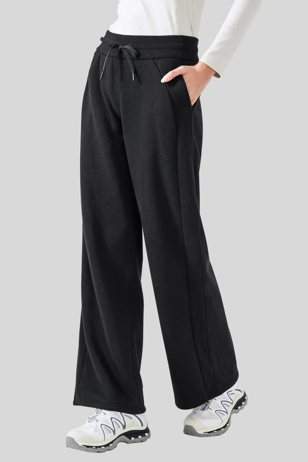 Alzya Fleece-Lined Sweatpants jogger black