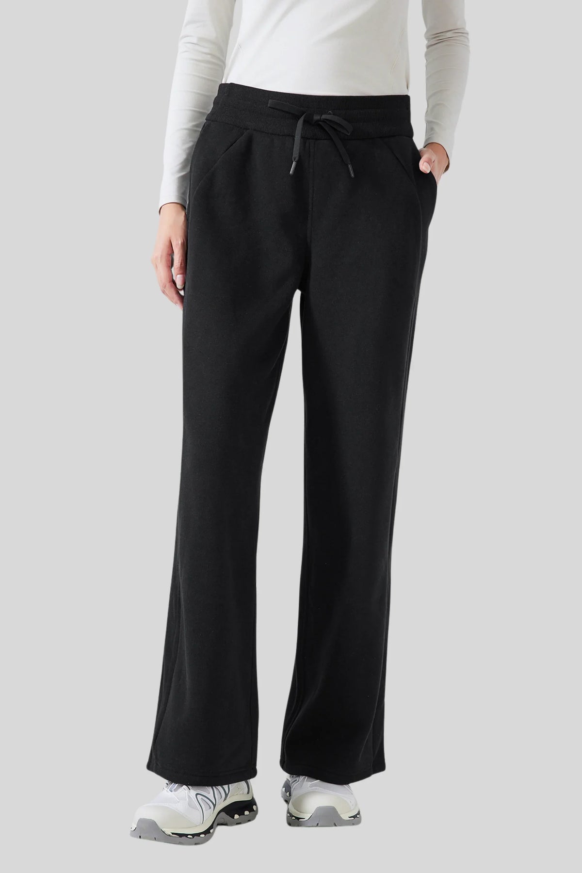 Alzya Fleece-Lined Sweatpants jogger black