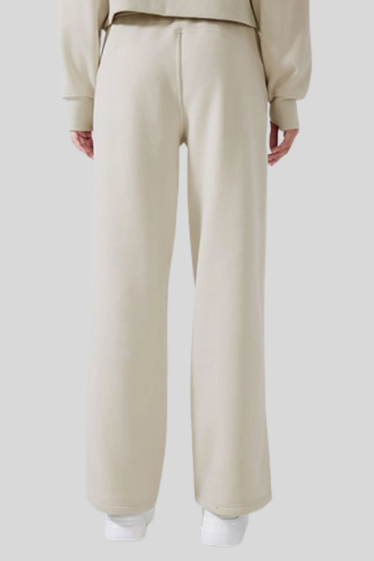 Alzya Fleece-Lined Sweatpants jogger Brown Beige