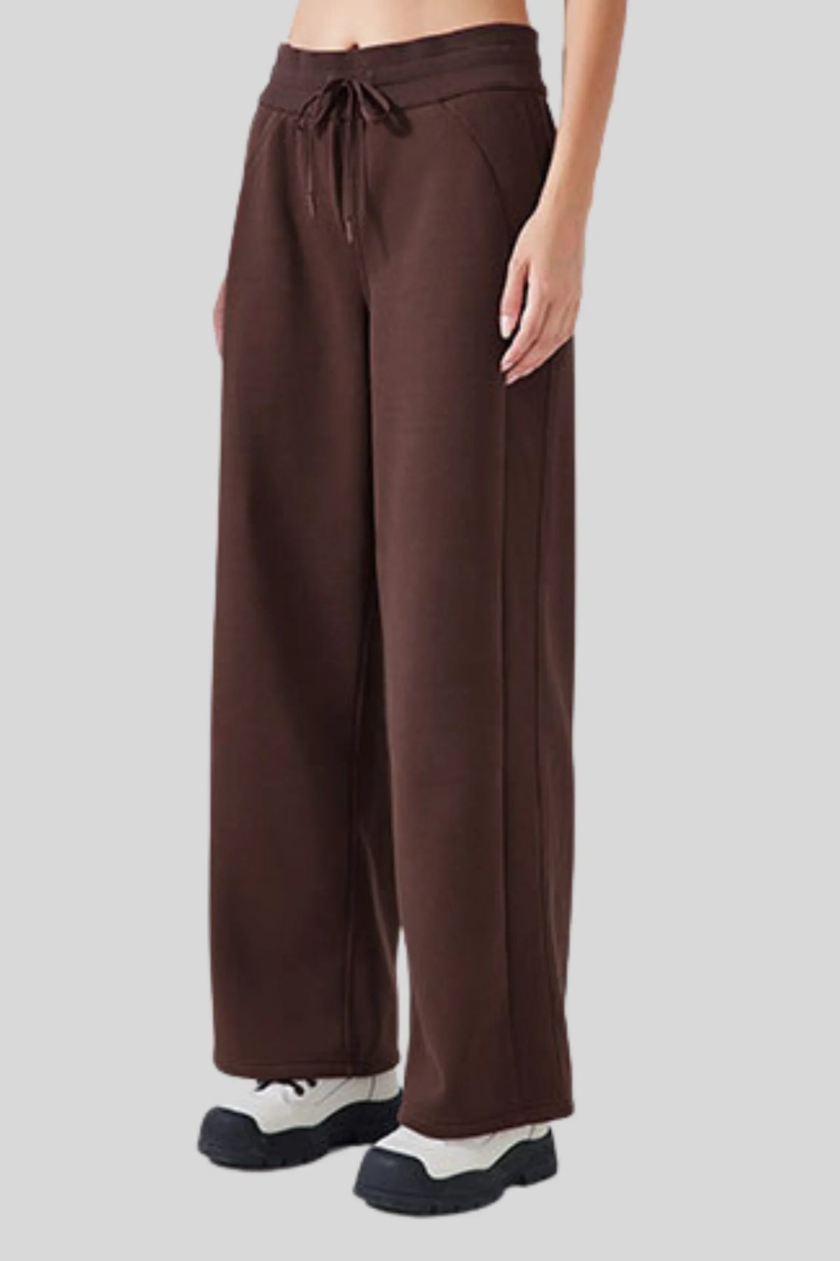Alzya Fleece-Lined Sweatpants jogger Brown