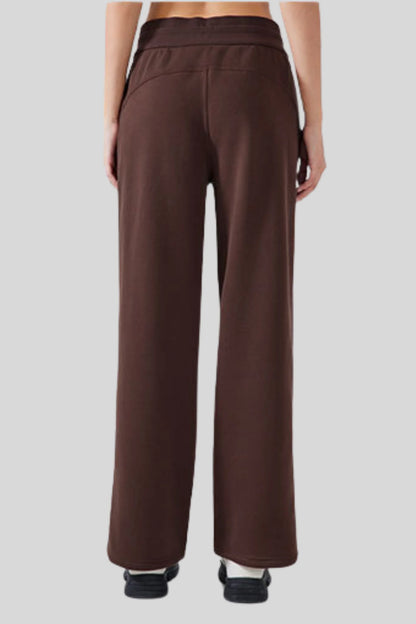 Alzya Fleece-Lined Sweatpants jogger Brown