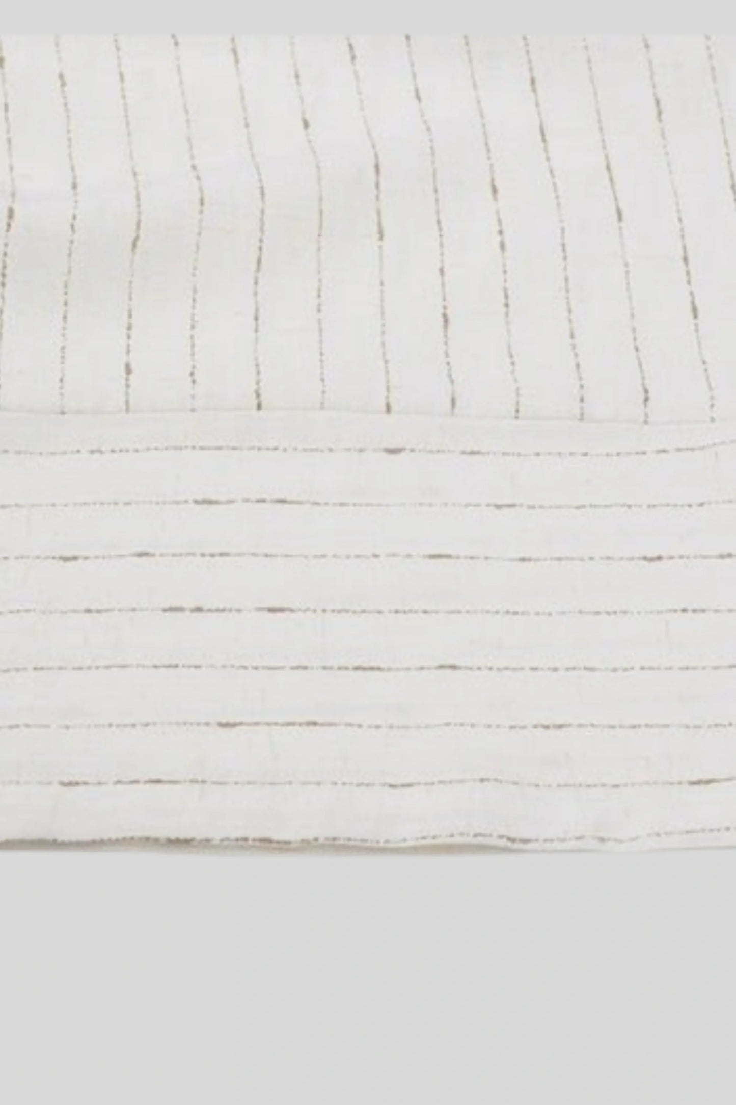 High-Waisted Pinstripe Wide-Leg Pants – White White