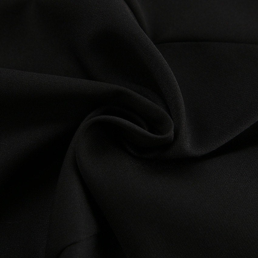 Shawl Collar Belted Waist Dress | Cinched Cut, Smooth Crepe Fabric