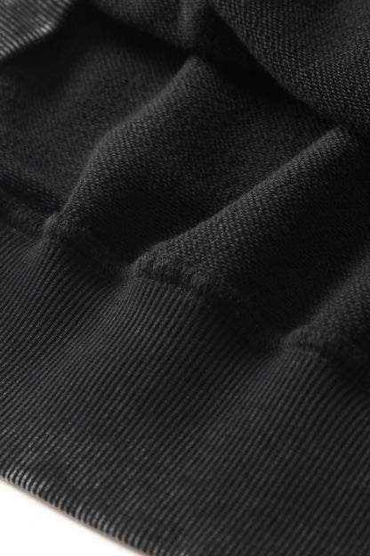 Oversized Hooded Sweatshirt – Black Black