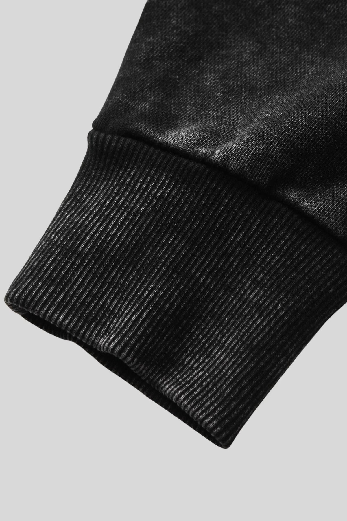 Oversized Hooded Sweatshirt – Black Black