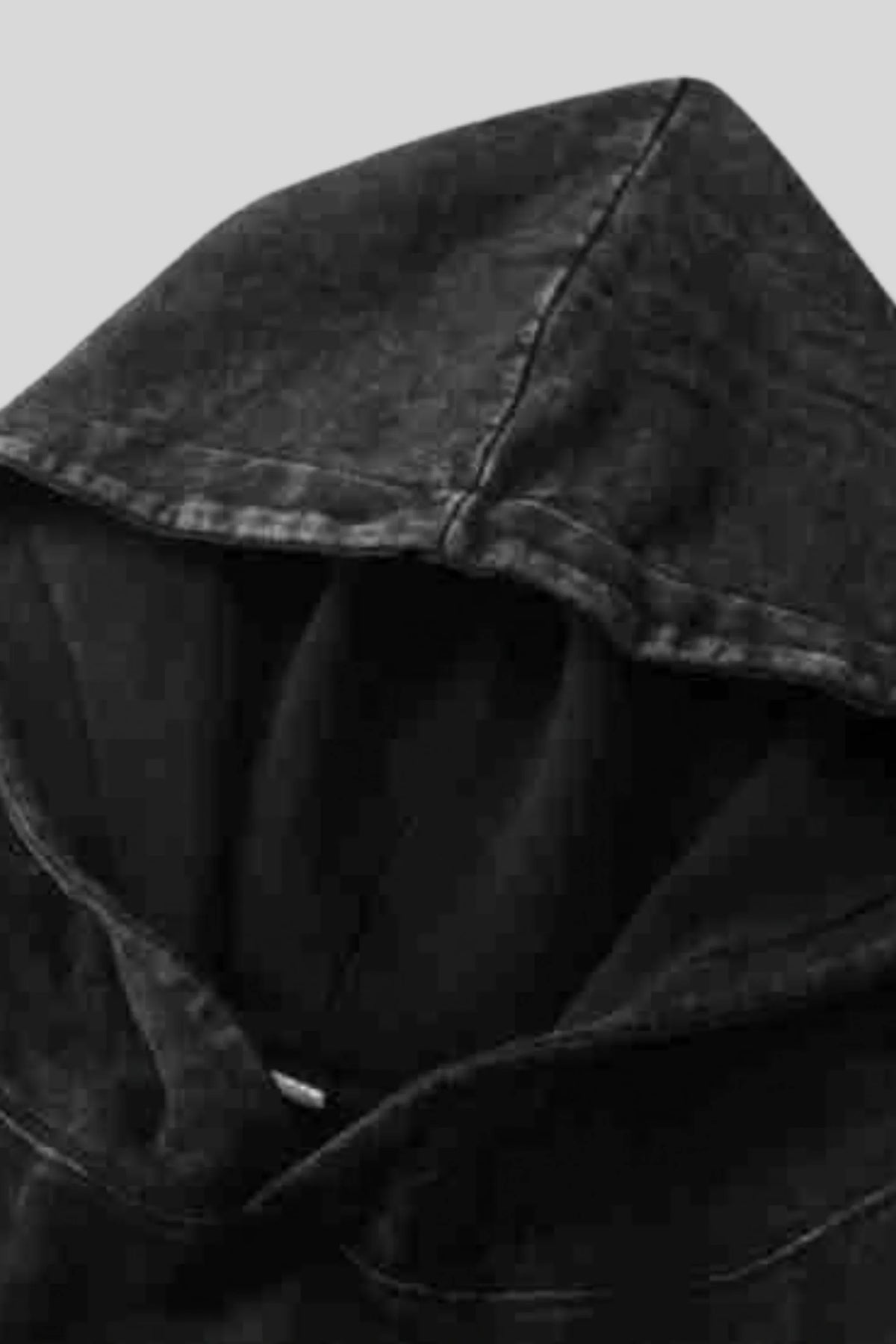 Oversized Hooded Sweatshirt – Black Black