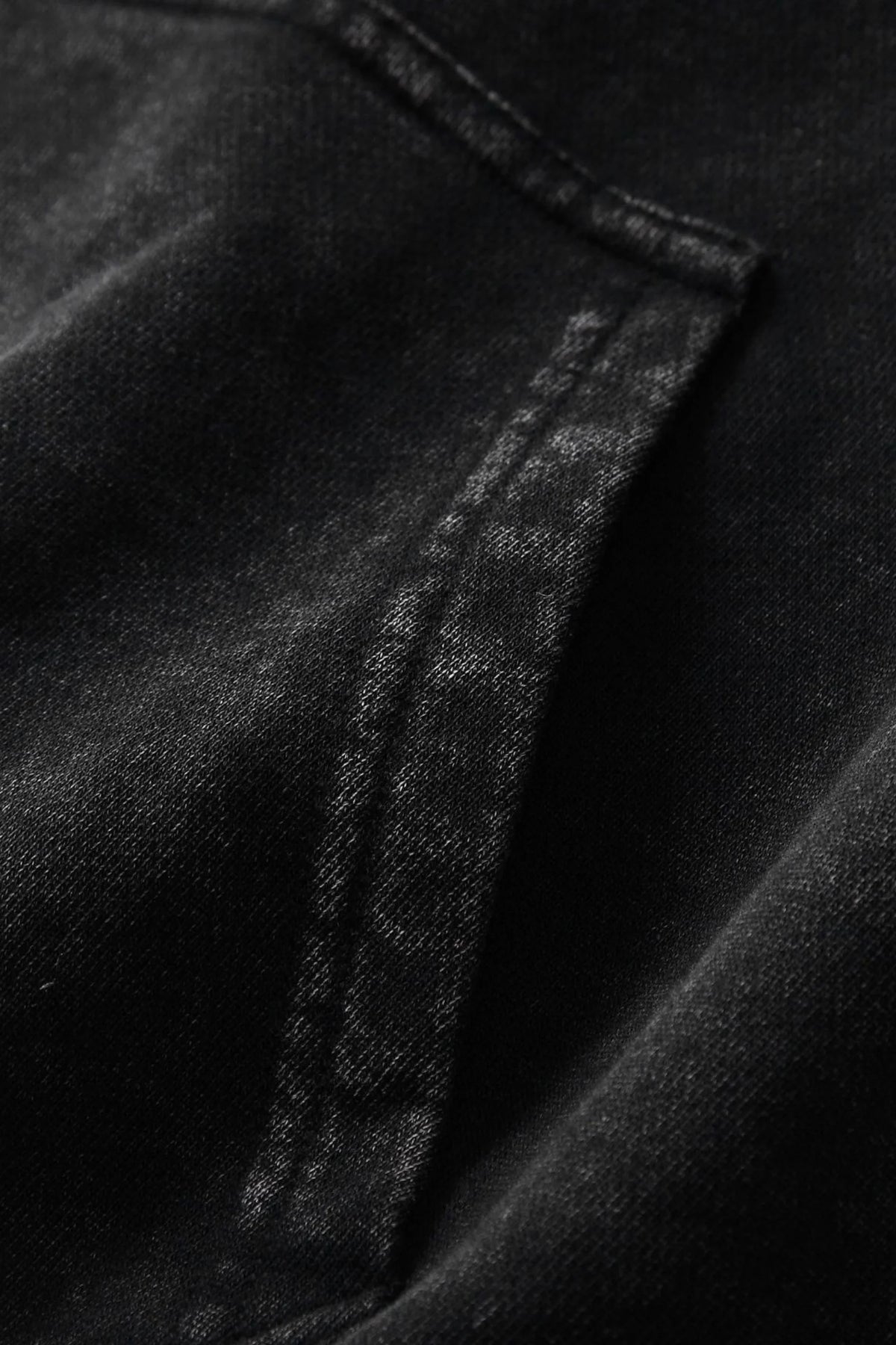 Oversized Hooded Sweatshirt – Black Black