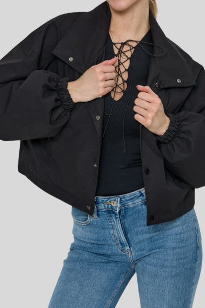 Women's Short Coat Trench Coat Loose Short Petite Jacket