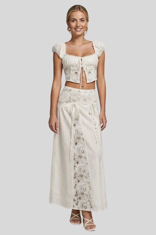 White 2-Piece Set Size: