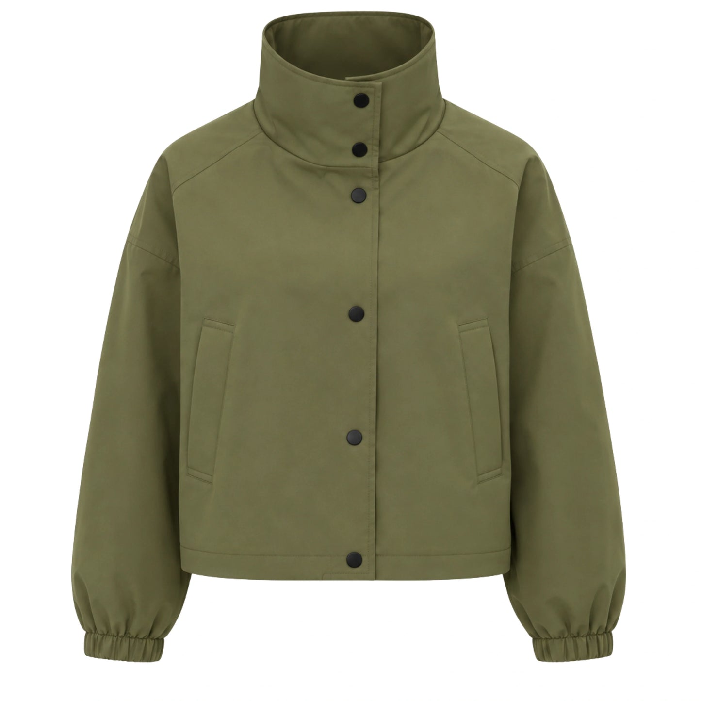 Women's Short Coat Trench Coat Loose Short Petite Jacket Green
