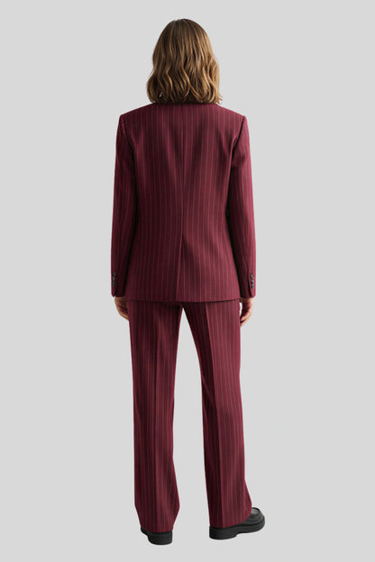 Alzya Sheer lace long-sleeve top with high neckline