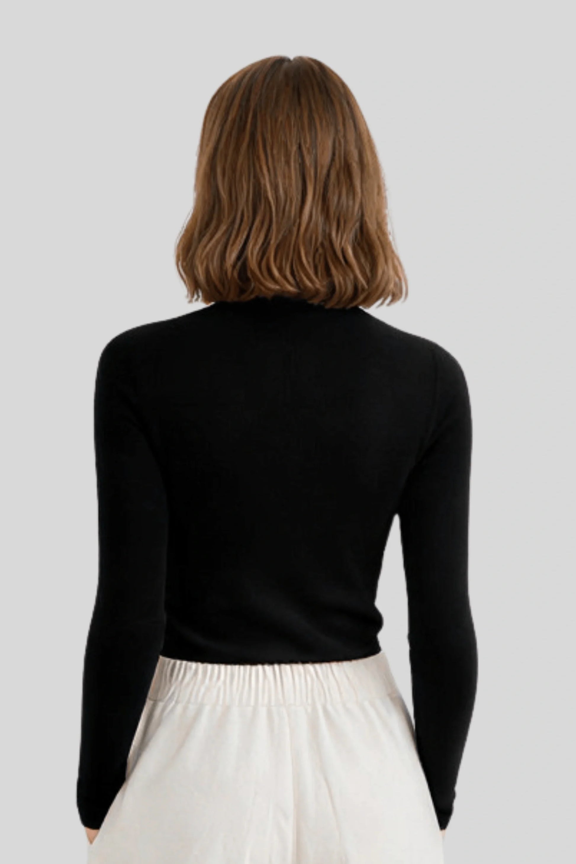 Alzya half high collar knit top women