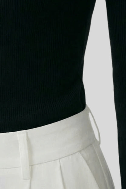 Alzya slim wool long sleeve top