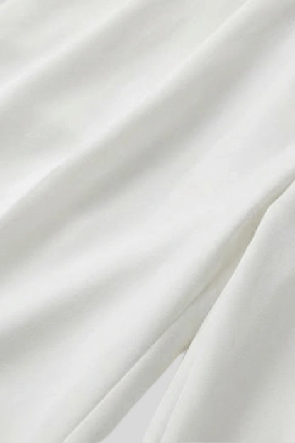 High-waisted wide-leg tailored trousers silhouette view