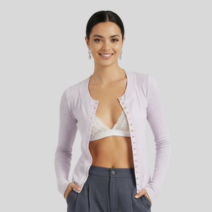 Gilet ajusté en maille gaufrée